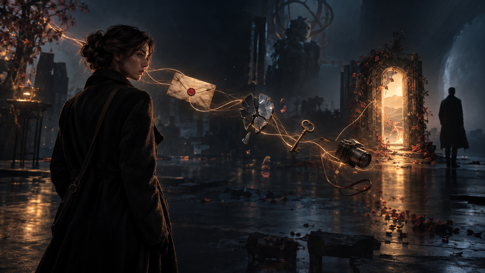 A character connected to the consequences of her story